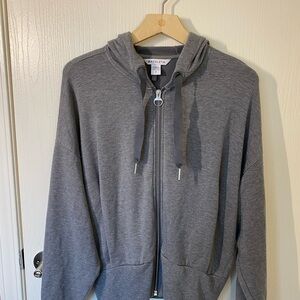Athleta Gray Zip-Up Hoodie